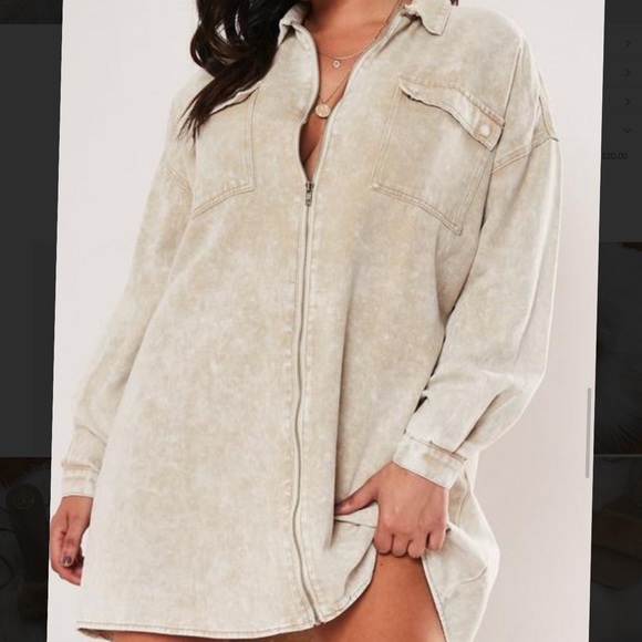 Missguided Tops - NWOT zip up textured shirt